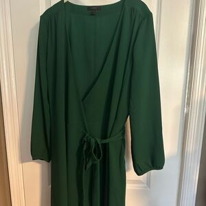 J. Crew Forest Green Dress